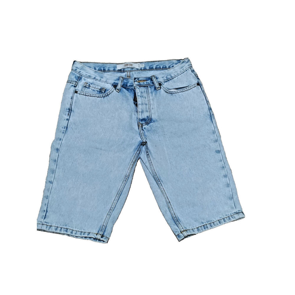 Topman Shorts Men 30 Light Blue Denim Casual Skinny Casual J2
